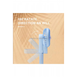 Mey İthalat® şarjlı katlanabilir el fanı 3 kademe güçlü pervane FAN renkli