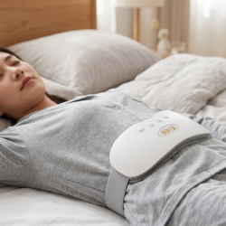 Mey İthalat® Şarjlı Kızılötesi Isıtmalı Titreşimli Bel ve Rahim Masaj Kemeri 45-50 Derece Ayarlı