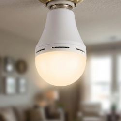 Mey İthalat® Şarjlı LED Ampul 6500K Soğuk Beyaz E27 Duy Enerji Tasarruflu