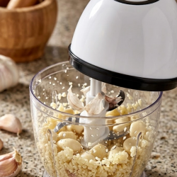 Mey İthalat® Şarjlı Mini Mutfak Doğrayıcı 450 ML Sebze Sarımsak Soğan Doğrayıcı