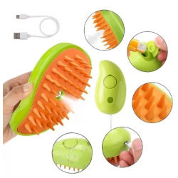 Mey İthalat® Şarjlı Soğuk Buharlı Kedi Köpek Fırçası Tarağı