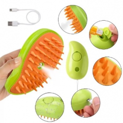 Mey İthalat® Şarjlı Soğuk Buharlı Kedi Köpek Fırçası Tarağı