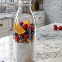 Mey İthalat® Şarjlı Taşınabilir Blender 380 ml USB Kablosuz Smoothie ve Meyve Karıştırıcı