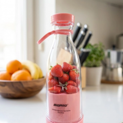 Mey İthalat® Şarjlı Taşınabilir Blender USB Kablosuz Smoothie Yapıcı Pratik Kullanım