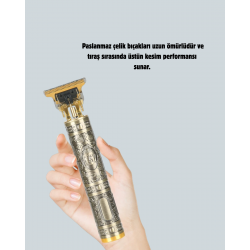 Mey İthalat® Şarjlı Titanyum Bıçaklı Saç Kesme Makinesi Yeni Nesil