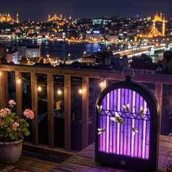 Mey İthalat® Şarjlı UV Sivrisinek Öldürücü Lamba Sessiz ve