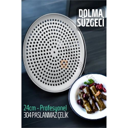 Mey İthalat® Sarma Dolma Süzgeci 24 cm 304 Paslanmaz Çelik 721318