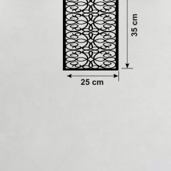 Mey İthalat® Sarmaşık ve Yaprak Motifli Ahşap Duvar Tablosu - 25x35 cm Lazer Kesim Dekoratif Pano