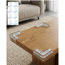 Mey İthalat® Şeffaf Köşe Koruyucu 8 Adet Set Çocuk Güvenlik Masa Köşe Aparatı