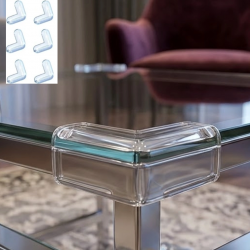 Mey İthalat® Şeffaf Masa Kenarı Koruyucu 8 Adet Mobilya Köşe Koruma Seti