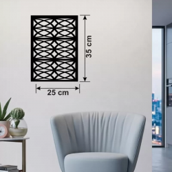 Mey İthalat® Selçuklu Yıldızı Temalı Ahşap Duvar Tablosu - 25x35 cm Lazer Kesim Dekoratif Pano