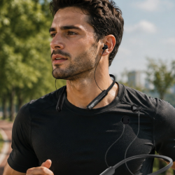 Mey İthalat® Ses Değiştirme Özellikli Boyun Askılı Bluetooth Spor Kulaklığı