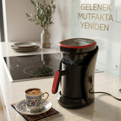 Mey İthalat® Sesli Uyarılı Türk Kahvesi Makinesi Otomatik Kapanma ve Damlama Emniyetli