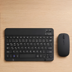 Mey İthalat® Sessiz Tuşlu Kablosuz Klavye Mouse Seti Çoklu Cihaz Uyumlu
