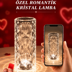 Mey İthalat® Sevgililer Günü İçin Hediye Kristal Lamba Sevgiliye Hediye USB Şarjlı Gece Lambası (Kopya)