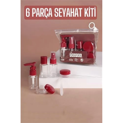 Mey İthalat® Seyahat Kiti Boş Şişe Seyahat Seti 6 Parça 720753