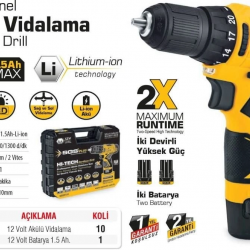 Mey İthalat® SGS 5131 Akülü Vidalama 12 Volt 1,5 Ah