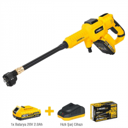 Mey İthalat® Sgs 5410 Akülü Basınçlı Oto Araba Bahçe Yıkama Tabancası Seti 30 Bar