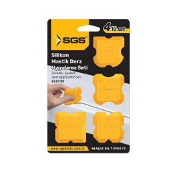 Mey İthalat® Sgs 6187 Silikon Mastik Derz Çekme Aparatı 4 Parça