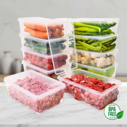 Mey İthalat® SGS B1000-10 Buzluk Saklama Kabı 1 Litre 10 Adet