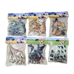 Mey İthalat® SH-P9904-07AL 6 AST 7PASLAN-KAPLAN-ZÜRAFA-İNEK-FİL(Belirtilen fiyat, tekli satış için adet fiyatıdır.)