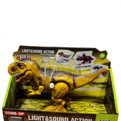 Mey İthalat® SH40652 KURMALI IŞIKLI SESLİ YÜRÜYEN DİNOZOR -ZRV