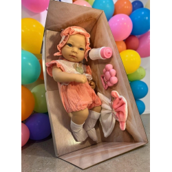 Mey İthalat® SH59998 40 CM TAM VİNİL BEBEK EMZİKLİ HAVLULU