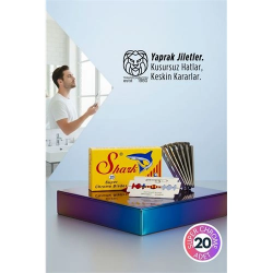 Mey İthalat® Shark Super Chrome 20’li Premium Paket - Profesyonel Jilet 717187