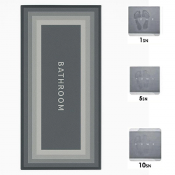 Mey İthalat®  Sihirli Süper Su Emici Kaymaz Tabanlı Uzun Paspas 40*120 cm