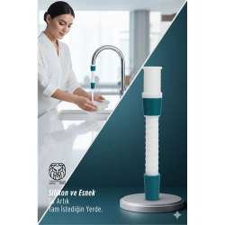 Mey İthalat® Silikon Esnek Musluk Uzatıcı – 14.5 cm Lavabo ve Mutfak Batarya Başlığı