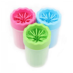 Mey İthalat®  Silikon Jel Fırçalı Kedi Köpek Pati Ayak Yıkama Temizleme Kovası (Küçük)