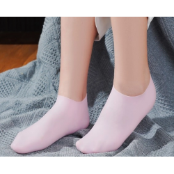 Mey İthalat® Silikon Nemlendirici Çorap Ayak Bakım Çorabı Pembe