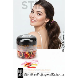 Mey İthalat® Silikon Saç Tokası Renkli Saç Lastiği Mini Elastik Toka 400 ADET RENKLİ 720710