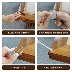 Mey İthalat® Silikon Şeffaf Masa Kenar ve Köşe Koruması