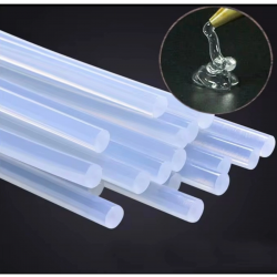 Mey İthalat® Silikon Tabancası İçin İNCE Silikon Çubuk 10’lu Paket – Şeffaf