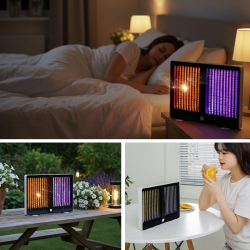 Mey İthalat®  Sivrisinek Öldürücü a Şarjlı Sivrisinek Kovucu Sessiz ve Güçlü Sivrisinek Tuzağı UV Işıklı Sinek Kıran WD023