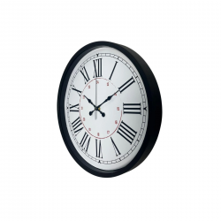 Mey İthalat® Siyah 36 Cm Roma Rakamlı Duvar Saati