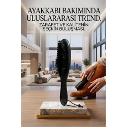 Mey İthalat® Siyah Ahşap Süet Nubuk Ayakkabı Temizleme Fırçası 722946