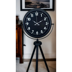Mey İthalat® Siyah Asil Standart Stil Tripod Ayaklı Saat