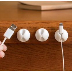 Mey İthalat® Siyah Beyaz Kablo Sabitleme Klipsi 10 lu