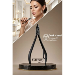 Mey İthalat® Siyah Çelik Tırnak Et Pensi - Lüks Kusursuz Manikür Bakımı Solingen  Profesyonel 722914