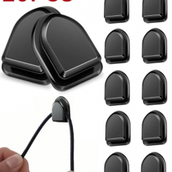 Mey İthalat® Siyah Çok Amaçlı Yapışkanlı Kanca 10 lu