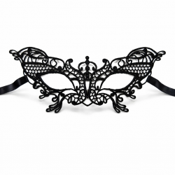 Mey İthalat® Siyah Dantel Venedik Maskesi Kadın – Zarif Parti & Balo Maskesi 2 No