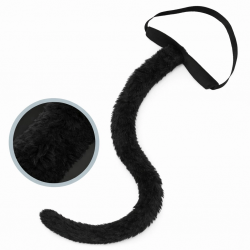 Mey İthalat® Siyah Peluş Kuyruk Şekil Verilebilir 70 cm