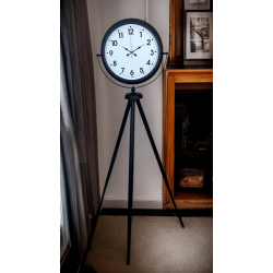 Mey İthalat® Siyah Tripod Ayaklı Dekoratif Saat