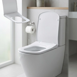Mey İthalat® Slim Yavaş Kapanan Klozet Kapağı Sessiz Kapanma Kolay Montaj