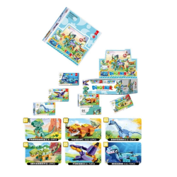 Mey İthalat® SM2550 Lego Dinozorlar 6 in 1 76 Parça