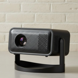 Mey İthalat® Smart Projector Android TV Taşınabilir Gimbal Standlı