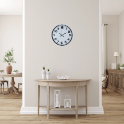 Mey İthalat® Soft White 36 Cm Sade Duvar Saati