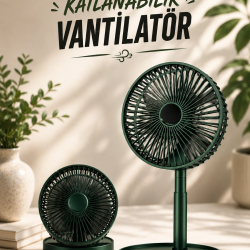 Mey İthalat® Soğutucu Vantilatör Telefon Standlı Mini Fan